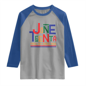 Free Ish Since 1865 Raglan Shirt Juneteenth Celebration Retro TS01 Sport Gray Royal Print Your Wear