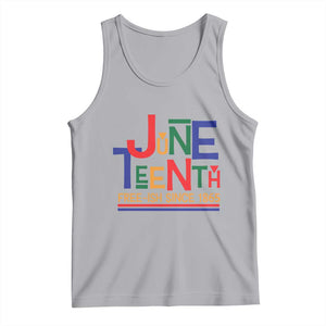Free Ish Since 1865 Tank Top Juneteenth Celebration Retro TS01 Athletic Heather Print Your Wear