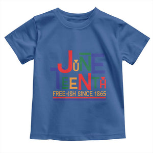 Free Ish Since 1865 Toddler T Shirt Juneteenth Celebration Retro TS01 Royal Blue Print Your Wear