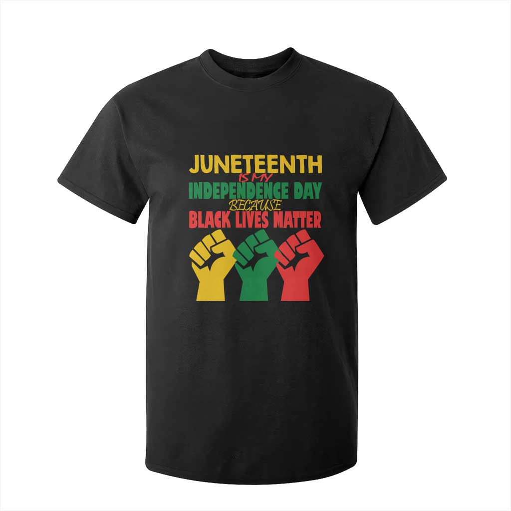 Juneteenth Is My Independence Day T Shirt For Kid Because BLM TS01 Black Print Your Wear