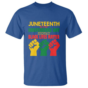 Juneteenth Is My Independence Day T Shirt Because BLM TS01 Royal Blue Printyourwear