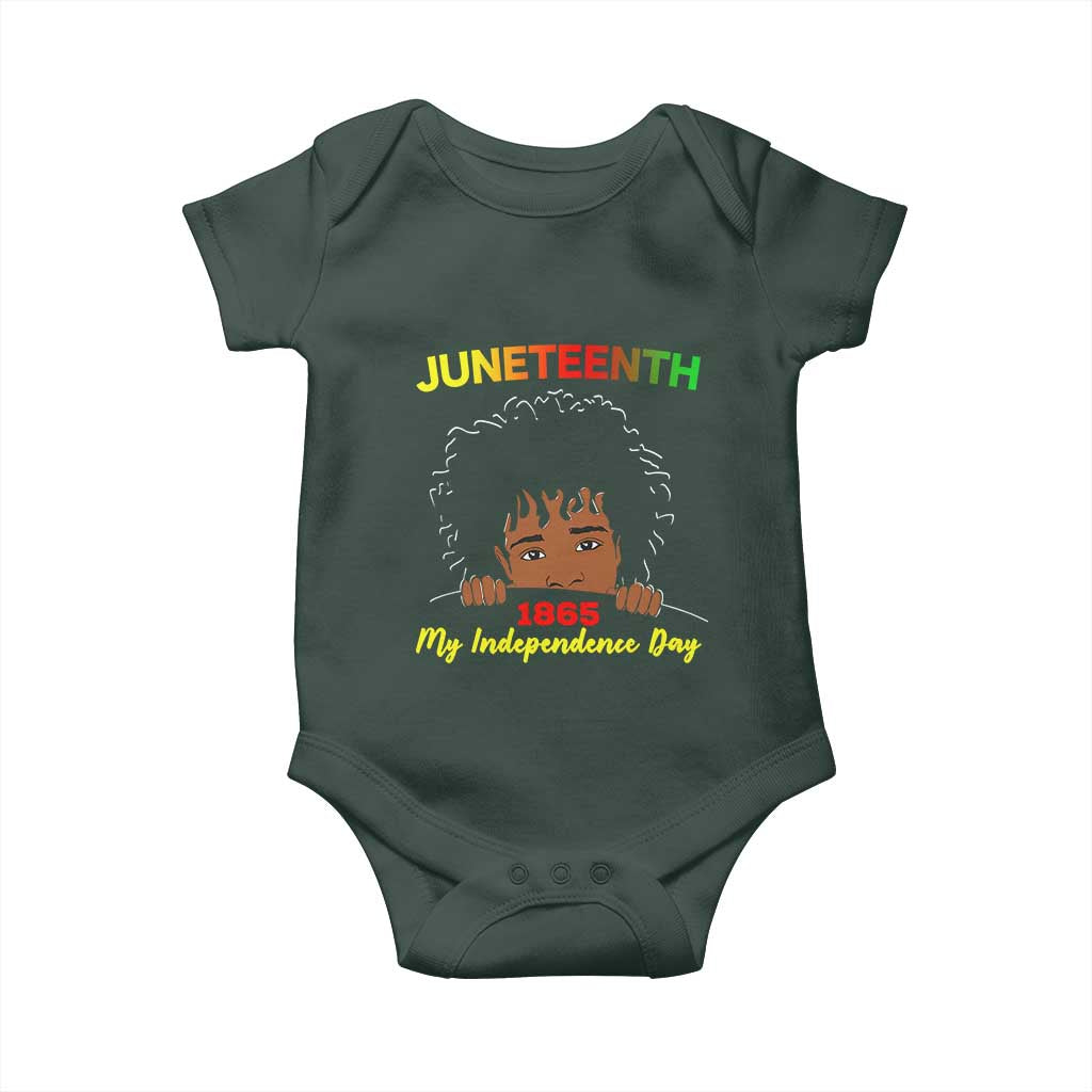 Celebrate Juneteenth Independence Baby Onesie Teen Youth Afro Locs Black Boy TS01 Print Your Wear