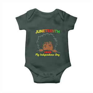 Celebrate Juneteenth Independence Baby Onesie Teen Youth Afro Locs Black Boy TS01 Print Your Wear