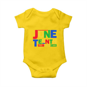 Juneteenth Free Ish Since 1865 Baby Onesie TS01 Daisy Print Your Wear