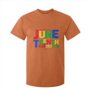 Juneteenth Free Ish Since 1865 T Shirt For Kid TS01 Orange Print Your Wear