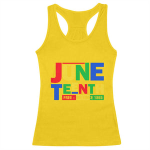 Juneteenth Free Ish Since 1865 Racerback Tank Top TS01 Daisy Print Your Wear