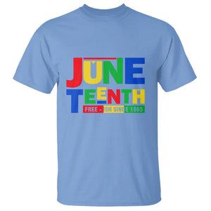 Juneteenth Free Ish Since 1865 T Shirt TS01 Carolina Blue Printyourwear
