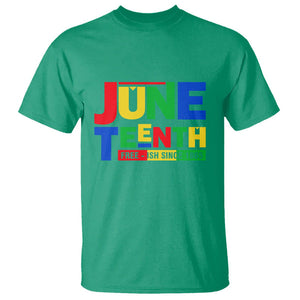 Juneteenth Free Ish Since 1865 T Shirt TS01 Irish Green Printyourwear