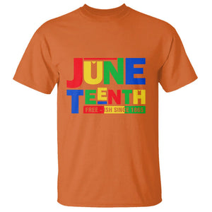 Juneteenth Free Ish Since 1865 T Shirt TS01 Orange Printyourwear
