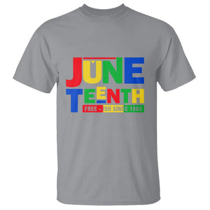 Juneteenth Free Ish Since 1865 T Shirt TS01 Sport Gray Printyourwear