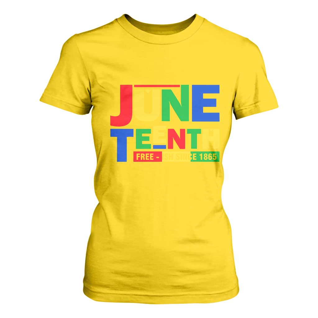 Juneteenth Free Ish Since 1865 T Shirt For Women TS01 Daisy Print Your Wear