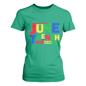 Juneteenth Free Ish Since 1865 T Shirt For Women TS01 Irish Green Print Your Wear