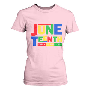 Juneteenth Free Ish Since 1865 T Shirt For Women TS01 Light Pink Print Your Wear