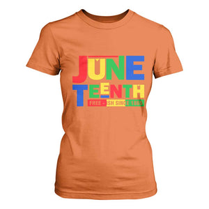 Juneteenth Free Ish Since 1865 T Shirt For Women TS01 Orange Print Your Wear