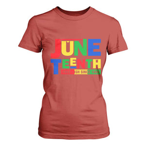 Juneteenth Free Ish Since 1865 T Shirt For Women TS01 Red Print Your Wear