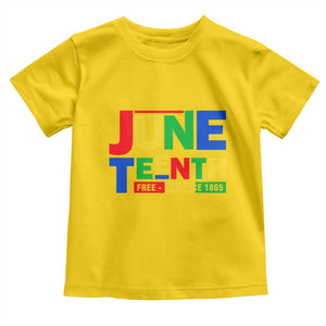 Juneteenth Free Ish Since 1865 Toddler T Shirt TS01 Daisy Print Your Wear
