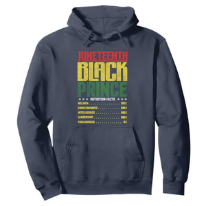 Juneteenth Black Prince Nutrition Facts Hoodie TS01 Navy Printyourwear