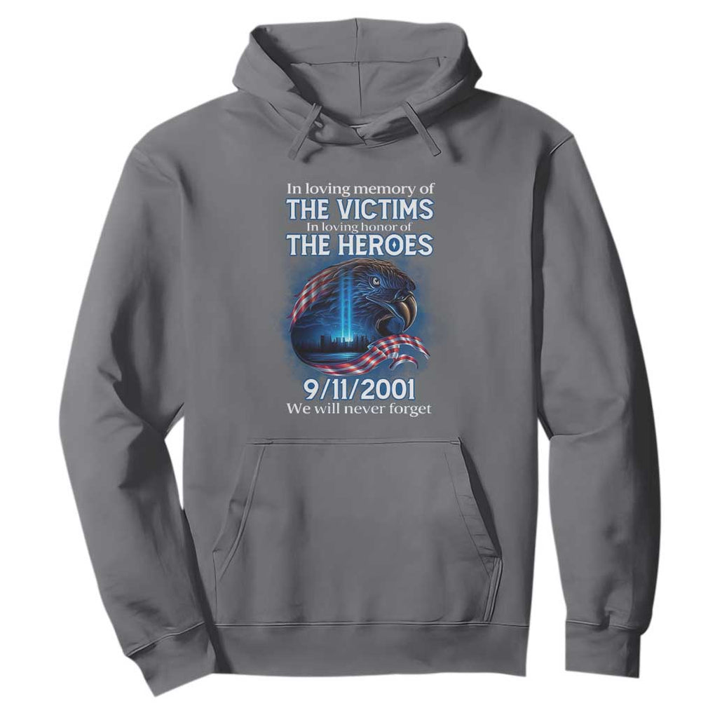 In Loving Honor of the Heroes Hoodie Patriotic Gift for U.S. Dad, Grandpa, Firefighter TS01 Charcoal Print Your Wear