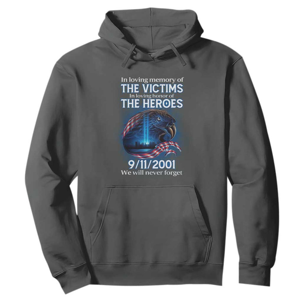 In Loving Honor of the Heroes Hoodie Patriotic Gift for U.S. Dad, Grandpa, Firefighter TS01 Dark Heather Print Your Wear