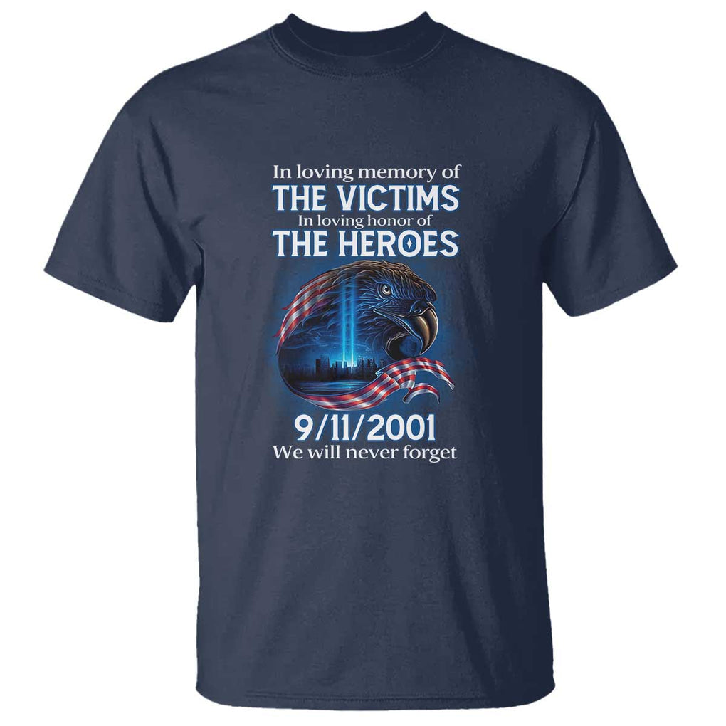 In Loving Honor of the Heroes T Shirt Patriotic Gift for U.S. Dad, Grandpa, Firefighter TS01 Navy Print Your Wear