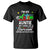 Autism Aunt T Shirt I'm An Autism Auntie My Level Of Sarcams Depends On Your Stupidity Spectrum Ribbon TS01 Black Printyourwear