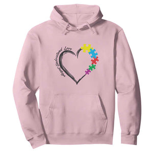 Heart Autism Awareness Hoodie Accept Understand Love Puzzle Piece TS01 Light Pink Printyourwear