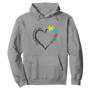 Heart Autism Awareness Hoodie Accept Understand Love Puzzle Piece TS01 Sport Gray Printyourwear
