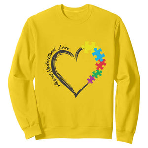 Heart Autism Awareness Sweatshirt Accept Understand Love Puzzle Piece TS01 Daisy Printyourwear