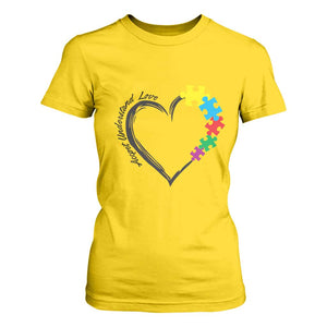 Heart Autism Awareness T Shirt For Women Accept Understand Love Puzzle Piece TS01 Daisy Printyourwear