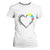 Heart Autism Awareness T Shirt For Women Accept Understand Love Puzzle Piece TS01 White Printyourwear