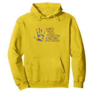 Autism Definition Hoodie Always Unique Totally Interesting Sometimes Mysterious Puzzle Hand TS01 Daisy Printyourwear