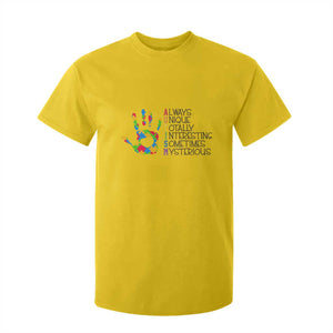 Autism Definition T Shirt For Kid Always Unique Totally Interesting Sometimes Mysterious Puzzle Hand TS01 Daisy Printyourwear