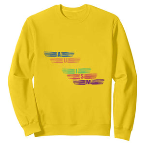 Embrace Autism Sweatshirt Love Support Spectrum Typography TS01 Daisy Printyourwear