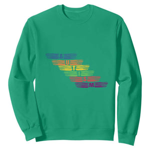 Embrace Autism Sweatshirt Love Support Spectrum Typography TS01 Irish Green Printyourwear