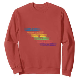 Embrace Autism Sweatshirt Love Support Spectrum Typography TS01 Red Printyourwear