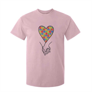 Heart Autism Awareness T Shirt For Kid Spectrum Puzzle Piece Together Love Support TS01 Light Pink Printyourwear