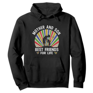 Autism Mom Hoodie Mother And Son Best Friends For Life Retro TS01 Black Printyourwear