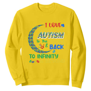 Embrace Autism Sweatshirt I Love Some With Autism To The Moon And Back To Infinity And Beyond Puzzle TS01 Daisy Printyourwear