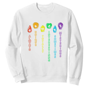 Autism Definition Sweatshirt Always Unique Totally Interesting Sometimes Mysterious TS01 White Printyourwear