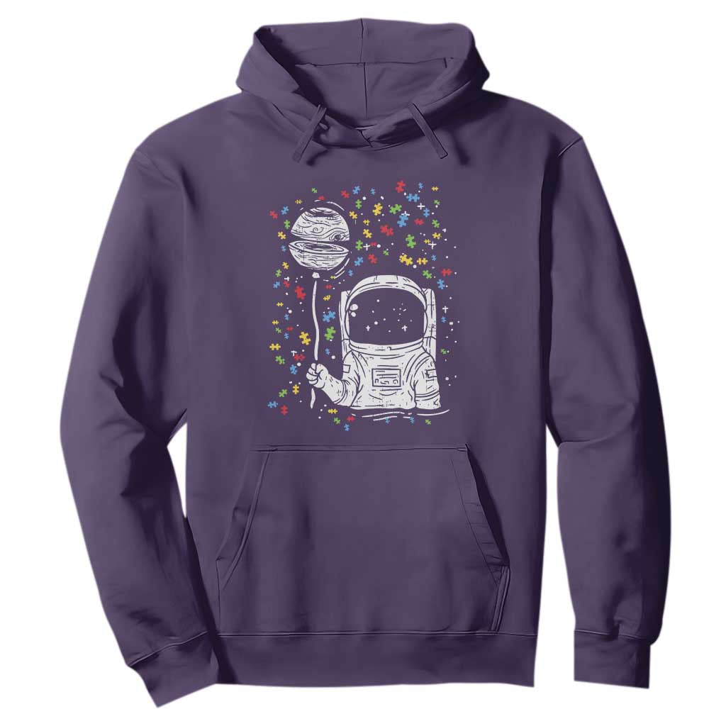 Astronaut Autism Hoodie TS01 Purple Printyourwear