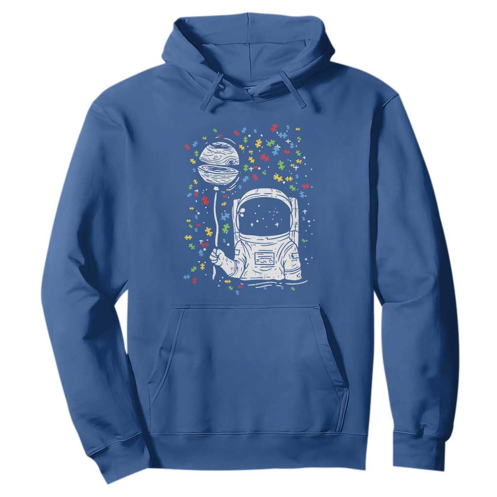 Astronaut Autism Hoodie TS01 Royal Blue Printyourwear
