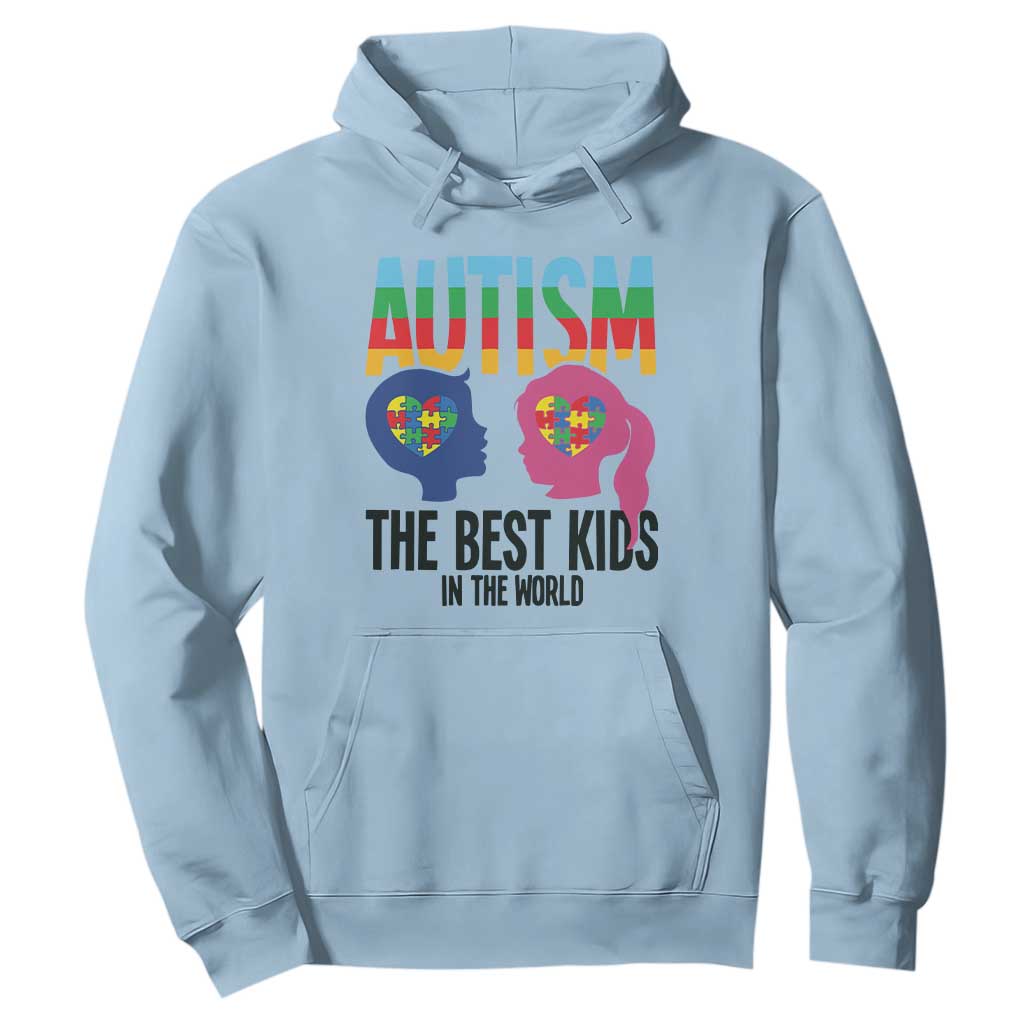Proud Autism Hoodie The Best Kids In The World TS01 Light Blue Printyourwear