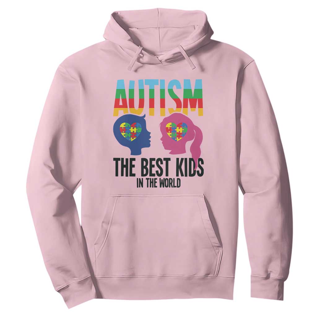 Proud Autism Hoodie The Best Kids In The World TS01 Light Pink Printyourwear