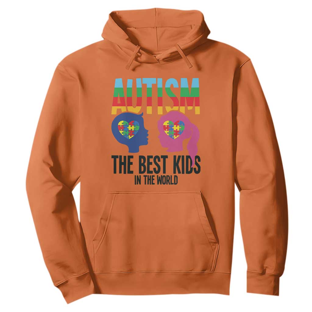 Proud Autism Hoodie The Best Kids In The World TS01 Orange Printyourwear
