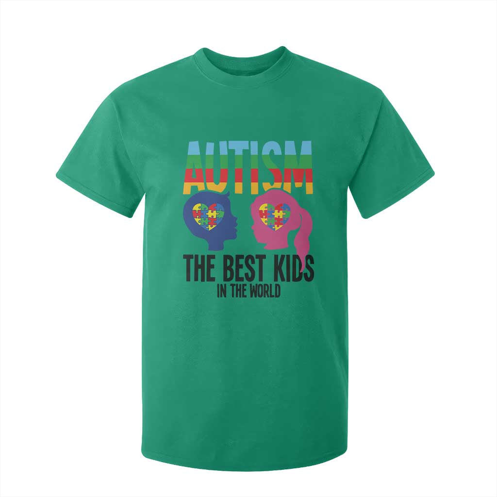 Proud Autism T Shirt For Kid The Best Kids In The World TS01 Irish Green Printyourwear