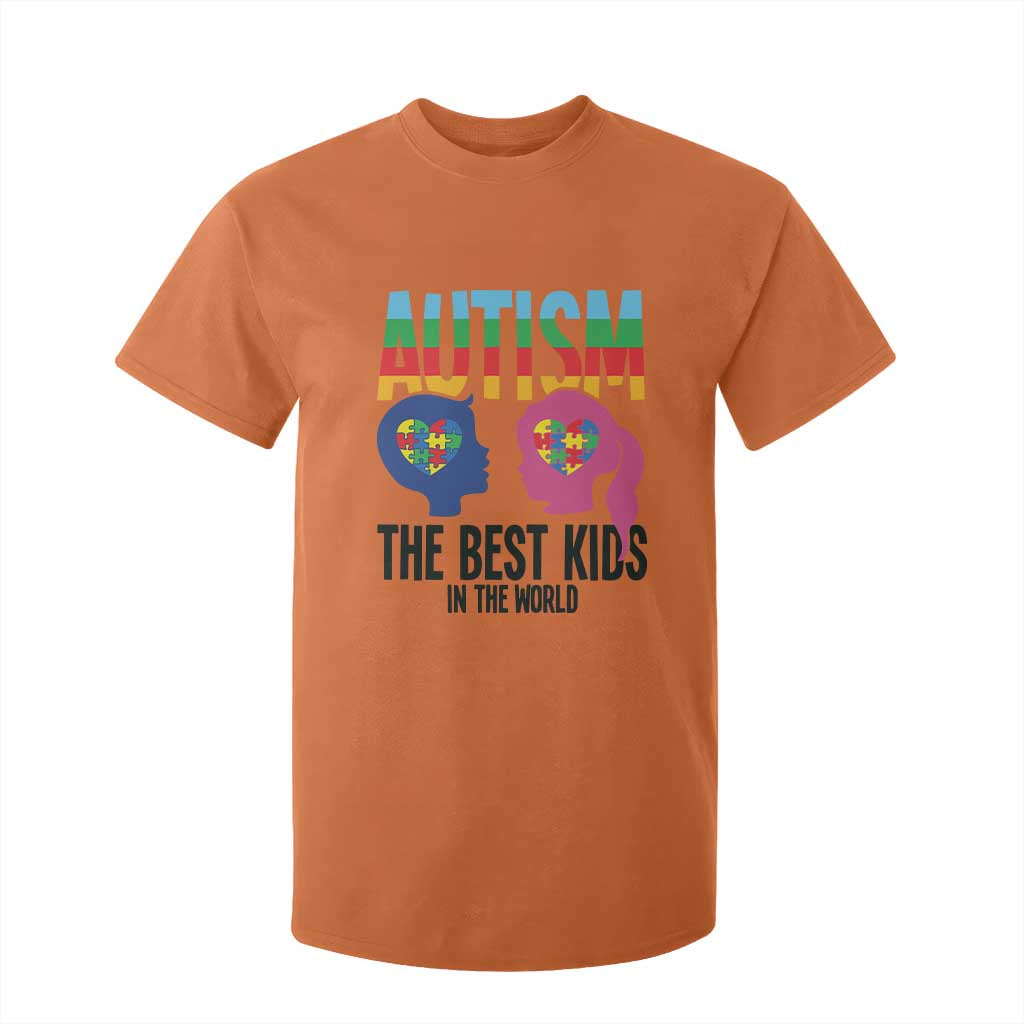 Proud Autism T Shirt For Kid The Best Kids In The World TS01 Orange Printyourwear
