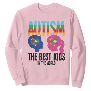 Proud Autism Sweatshirt The Best Kids In The World TS01 Light Pink Printyourwear
