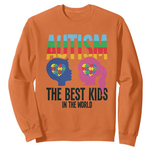 Proud Autism Sweatshirt The Best Kids In The World TS01 Orange Printyourwear