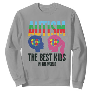 Proud Autism Sweatshirt The Best Kids In The World TS01 Sport Gray Printyourwear