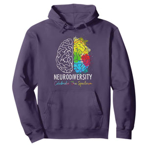 Proud Autism Hoodie Neurodiversity Celebrate The Spectrum TS01 Purple Printyourwear